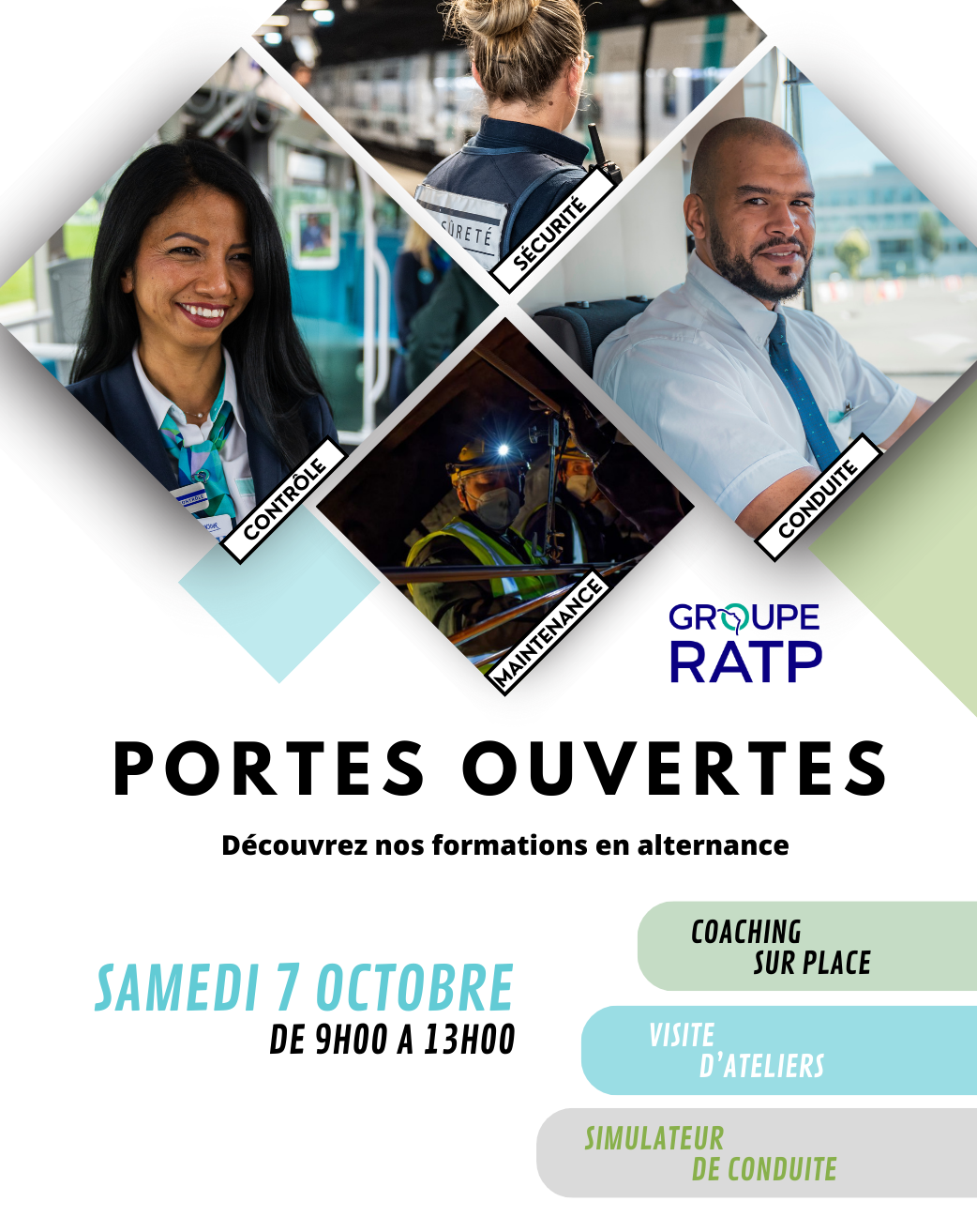 Portes ouvertes : Samedi 7 octobre de 9h à 13h